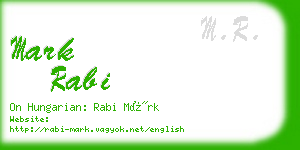 mark rabi business card